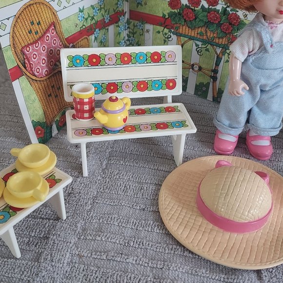 Mary Engelbreit Doll 1997  Rosie's Garden Play Set ME INK 5" Vtg - Picture 5 of 14